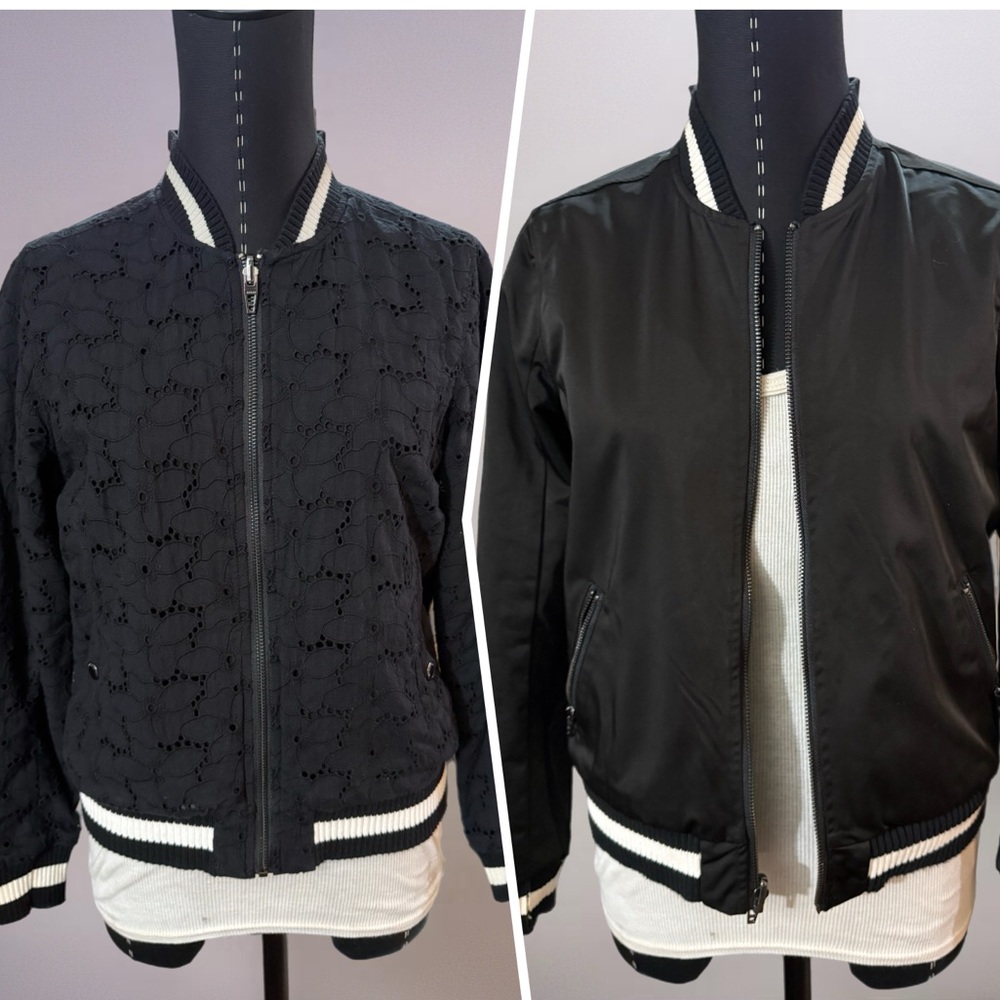 Blank NYC Reversible Black Baseball Jacket